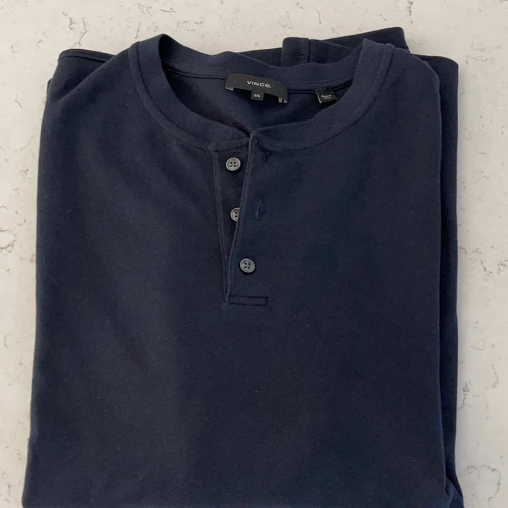 Vince XXL Navy Henley